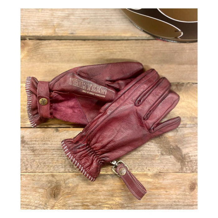 13 1/2 Loud Ride Gloves burgundy
