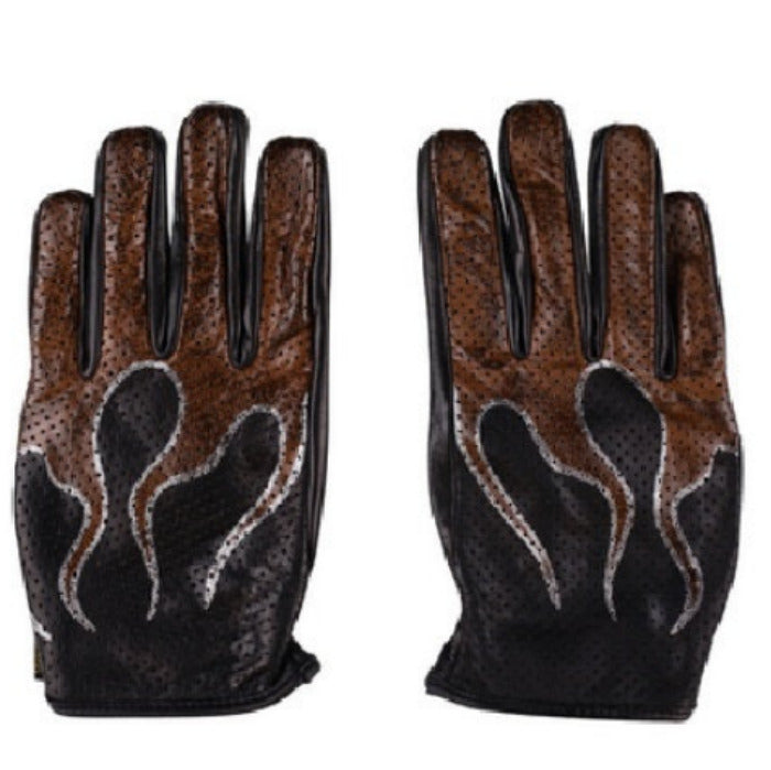 Rude Riders Flames Motorradhandschuhe