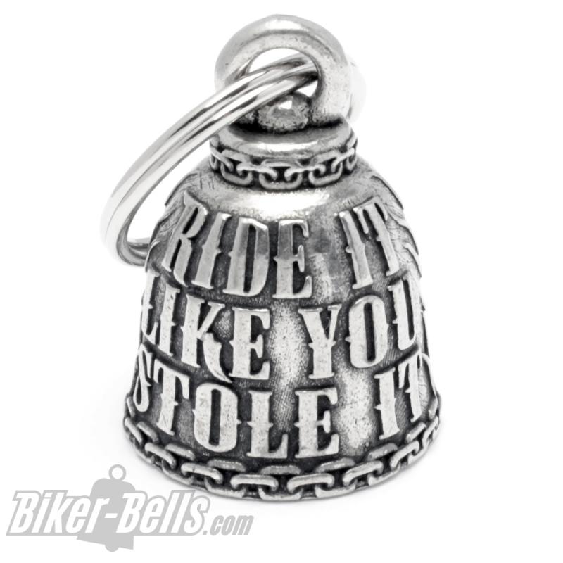 Biker Bell Ride It Like You Stole It mit Ketten und Flammen MoFa Lounge Künzelsau Hohenlohe Baden Württemberg 3