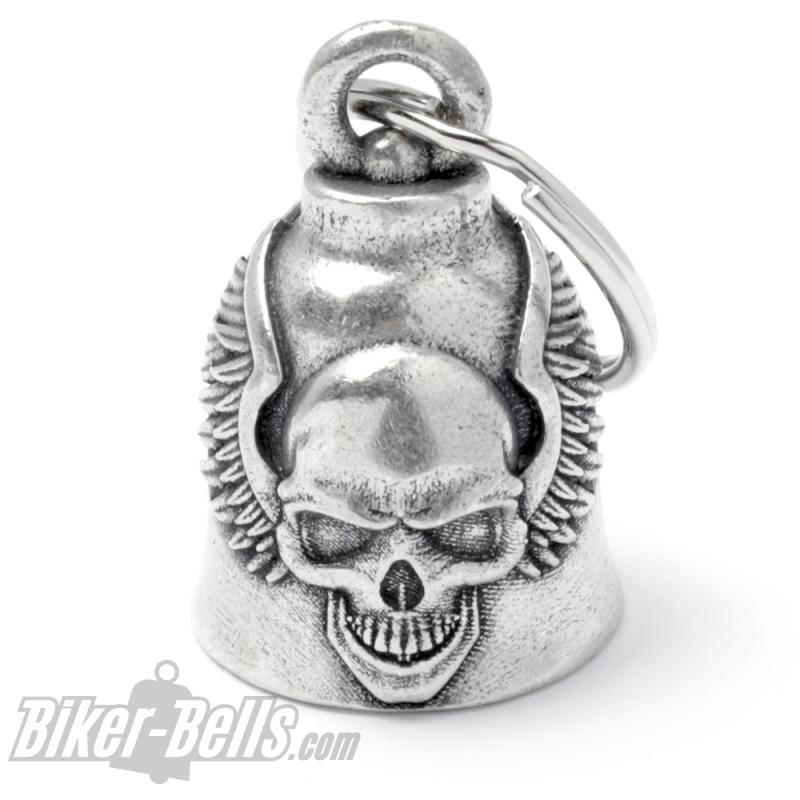 Biker Bell mit Totenkopf und Flügel Winged Skull MoFa Lounge Künzelsau Hohenlohe Baden Württemberg