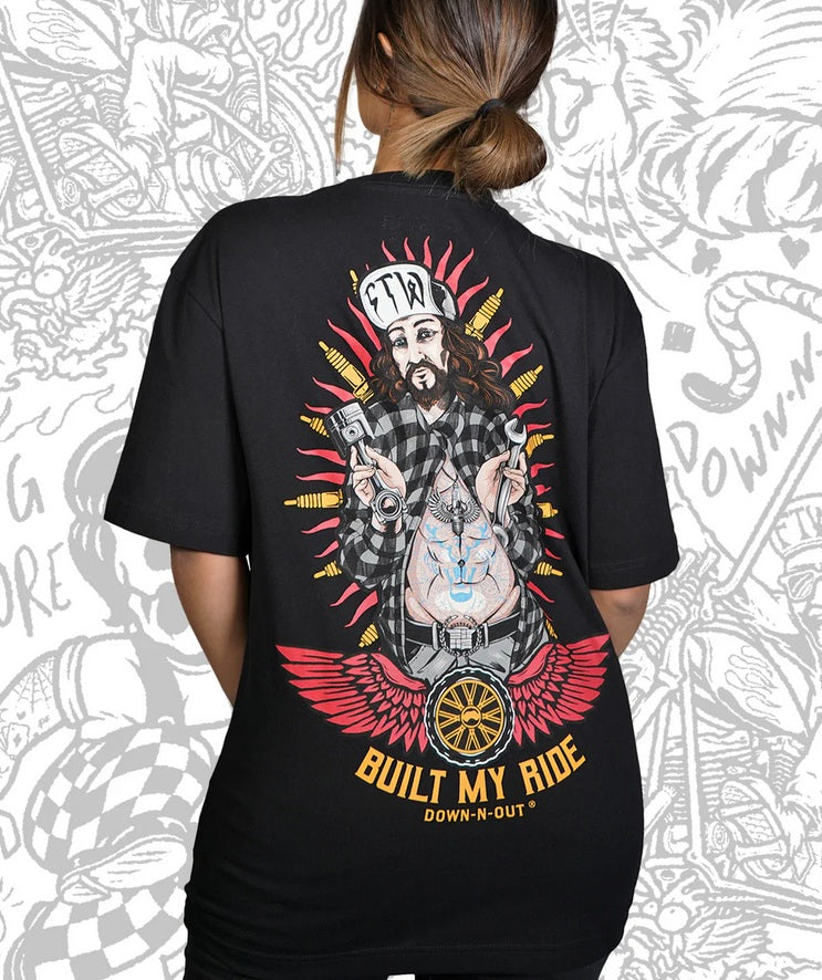 Down-n-Out Built my Ride t-shirt black MoFa Lounge Künzelsau Hohenlohe Baden Württemberg 9