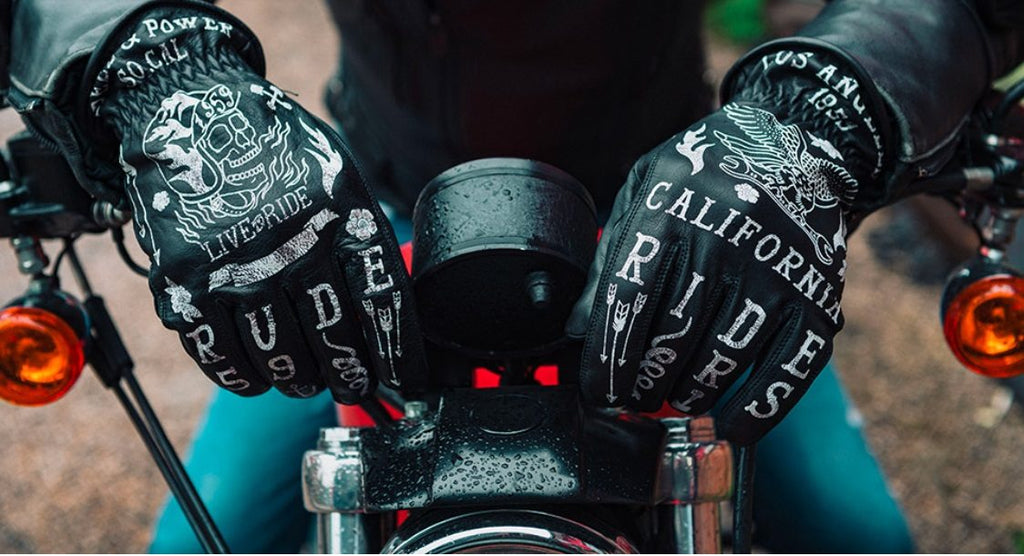 Rude Riders Tattoo Gloves Black Blue MoFa Lounge Künzelsau Hohenlohe Baden Württemberg 2