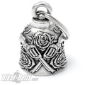 Biker Bell Guns ‘n’ Roses Revolver und Rosen Biker-​Bell Glücksbringer Motorrad Glocke MoFa Lounge Künzelsau Hohenlohe Baden Württemberg