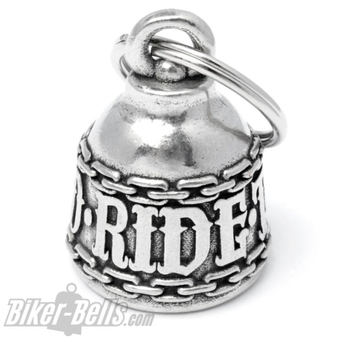 Live to Ride to Live Biker-​Bell mit großen Buchstaben Motorradfahrer Lifestyle MoFa Lounge Künzelsau Hohenlohe Baden Württemberg 1