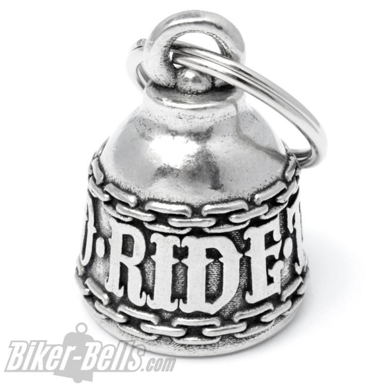 Live to Ride to Live Biker-​Bell mit großen Buchstaben Motorradfahrer Lifestyle MoFa Lounge Künzelsau Hohenlohe Baden Württemberg 1