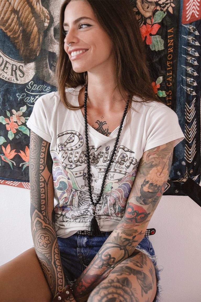 Rude Riders Donna Flying Skull T-Shirt MoFa Lounge Künzelsau Hohenlohe Baden Württemberg