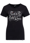 QueenKerosin Print-Shirt »Rock’n Roll Rebel Queen« MoFa Lounge Künzelsau Hohenlohe Baden Württemberg