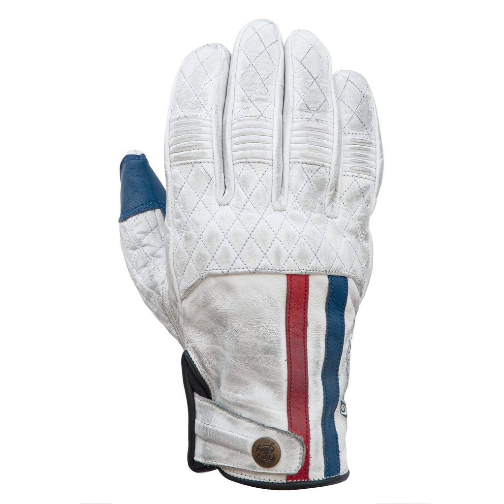 Age of Glory Miles Leather CE Gloves White Blue Red MoFa Lounge Künzelsau Hohenlohe Baden Württemberg 3
