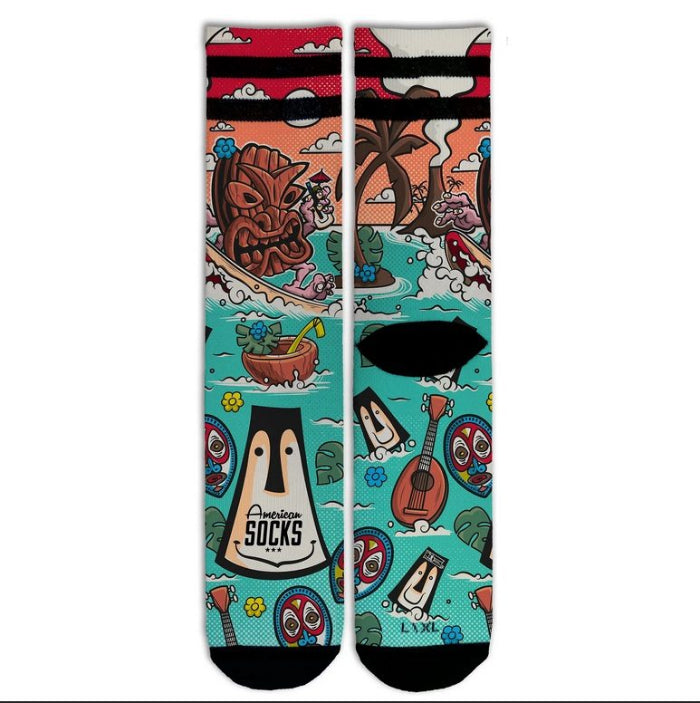 American Socks Tiki Surf – Mid High signature socks MoFa lounge Künzelsau Hohenlohe Baden Württemberg