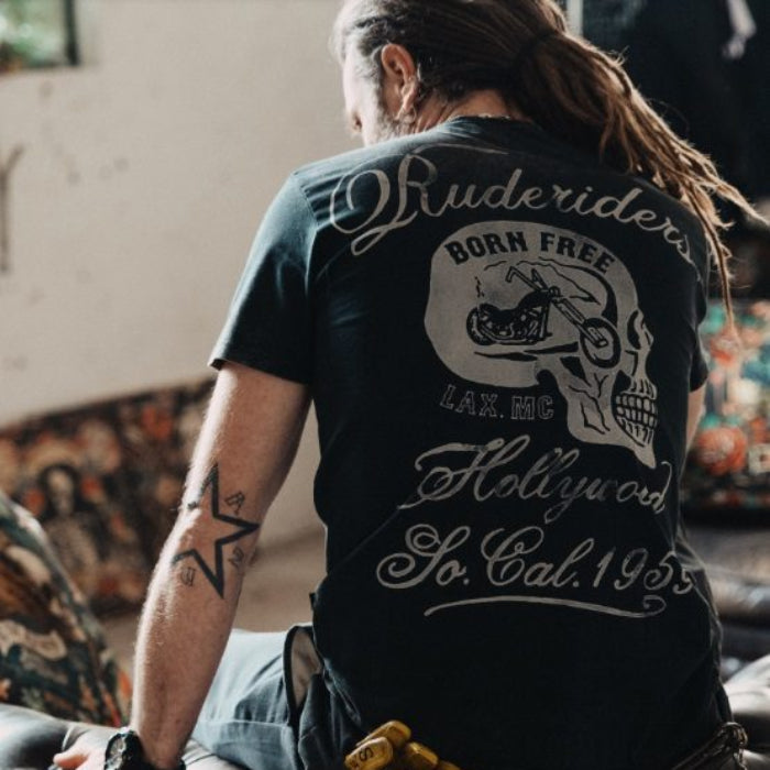 Rude Riders TShirt_Born_Free_Herren_MoFa Lounge Künzelsau Hohenlohe Baden Württemberg
