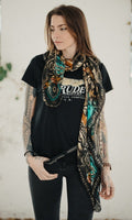 Rude Riders Schwarzes Flying Wheel Damen T-Shirt MoFa lounge Künzelsau Hohenlohe Baden Württemberg