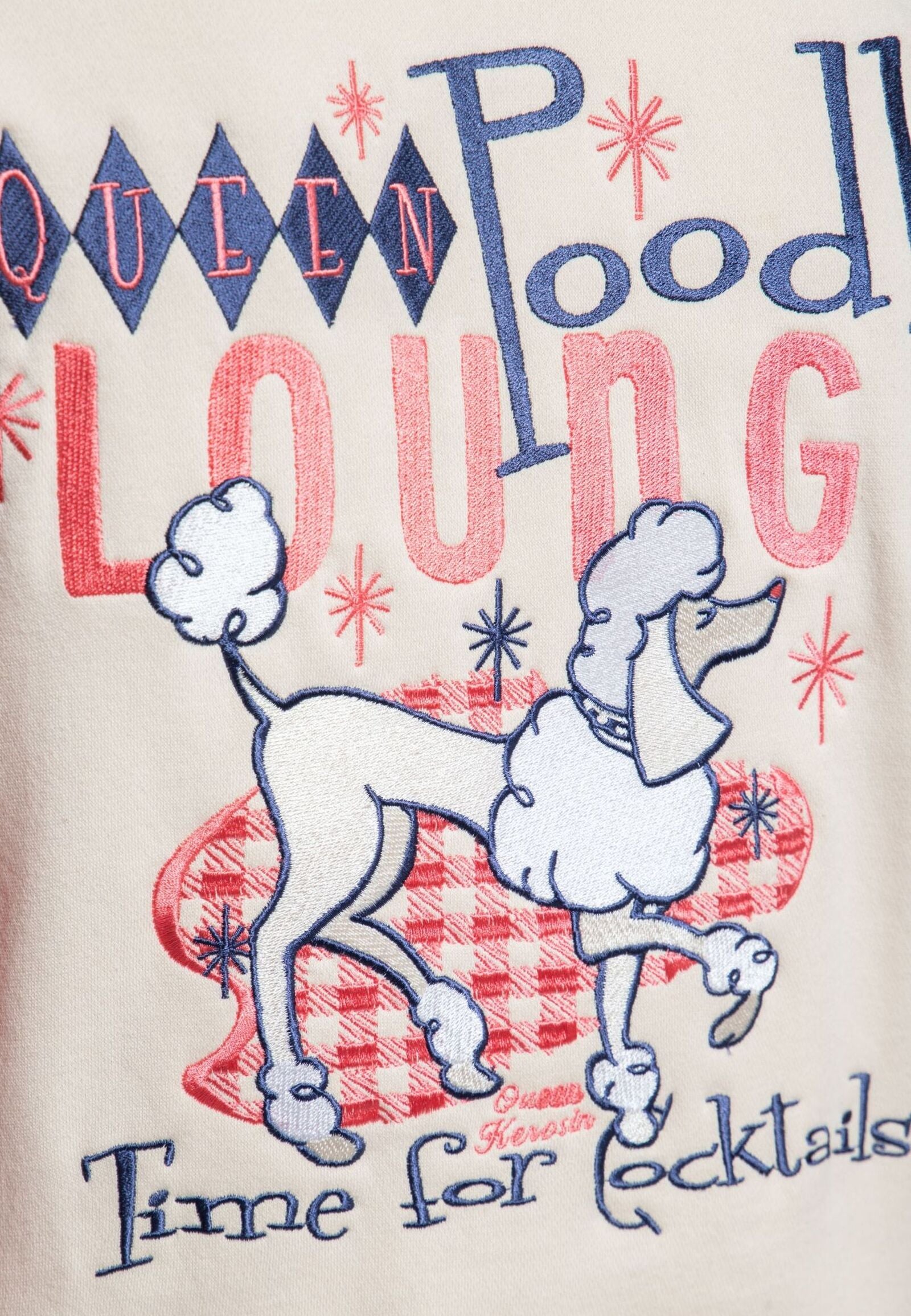 Queen King College Sweatjacke «Poodle Lounge» rot -MoFa-Lounge-Kuenzelsau-Hohenlohe-Baden-Wuerttemberg 4