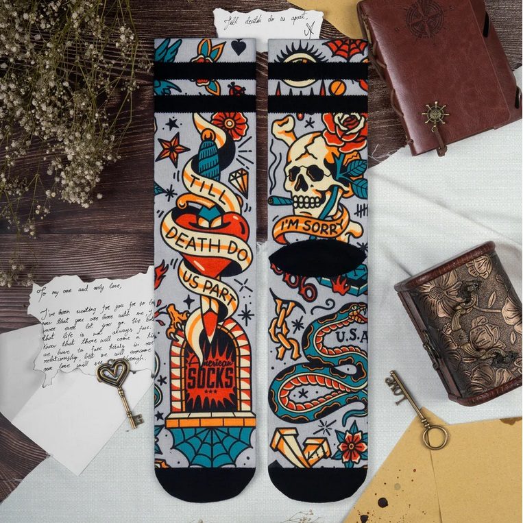 American Socks Till Death Do Us Part – Mid High MoFa lounge Künzelsau Hohenlohe Baden Württemberg 3