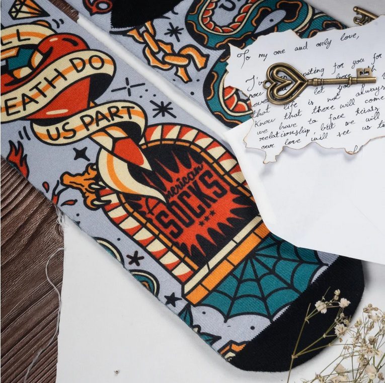 American Socks Till Death Do Us Part – Mid High MoFa lounge Künzelsau Hohenlohe Baden Württemberg 4