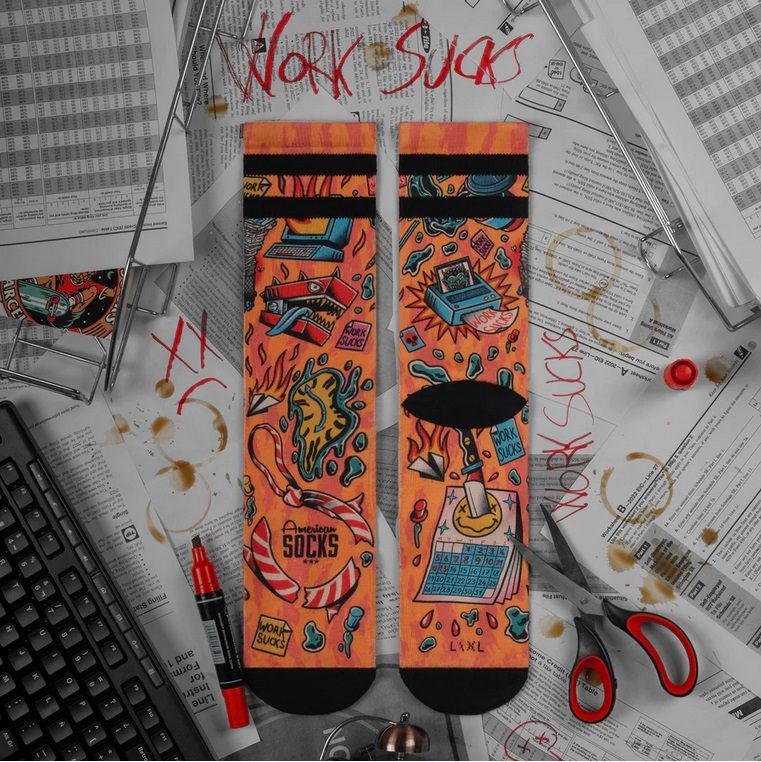 American Socks Work Sucks – Mid High MoFa lounge Künzelsau Hohenlohe Baden Württemberg 2