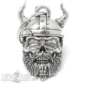 3D Wikinger Totenkopf Biker-​Bell mit Bart und gehörntem Helm Glücksbringer Glocke MoFa lounge Künzelsau Hohenlohe Baden Württemberg
