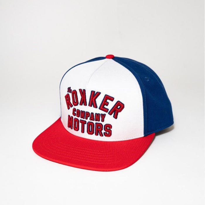 Rokker Motors Snapback Rot-Blau MoFa Lounge Künzelsau Hohenlohe Baden Württemberg