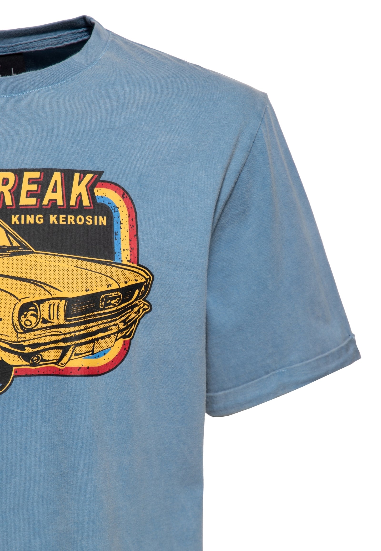 King Kerosin Herren T-Shirt Oilwashed Speed Freak sky blue-MoFa-Lounge-Kuenzelsau-Hohenlohe-Baden-Wuerttemberg 2