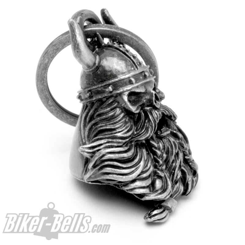 3D Totenkopf mit Wikinger-_Helm geflochtemen Bart Glücksbringer Biker-_Bell Geschenk MoFa Lounge Künzelsau Hohenlohe Baden Württemberg 1