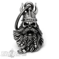 3D Totenkopf mit Wikinger-_Helm geflochtemen Bart Glücksbringer Biker-_Bell Geschenk MoFa Lounge Künzelsau Hohenlohe Baden Württemberg