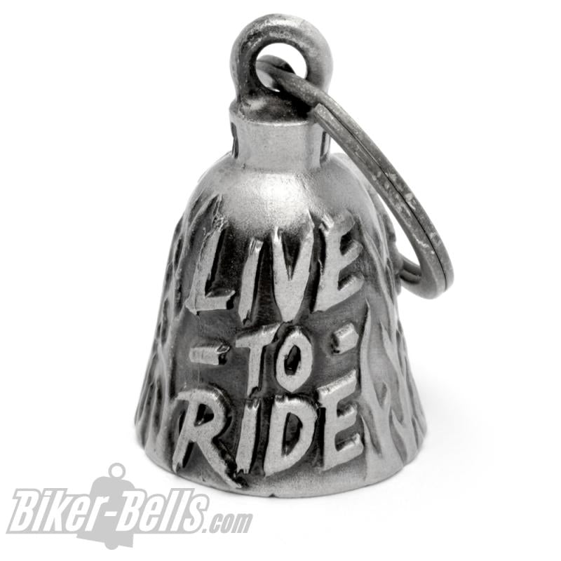 Live To Ride Biker-_Bell mit großem Adler Motorrad_Bell Geschenk MoFa Lounge Künzelsau Hohenlohe Baden Württemberg 2