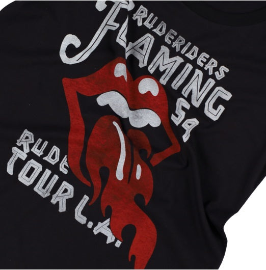 Rude Riders TShirt Flammende Zunge MoFa Lounge Künzelsau Hohenlohe Baden Württemberg 2