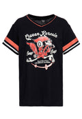 Queen King Damen College T-Shirt Beep Beep schwarz-MoFa-Lounge-Kuenzelsau-Hohenlohe-Baden-Wuerttemberg