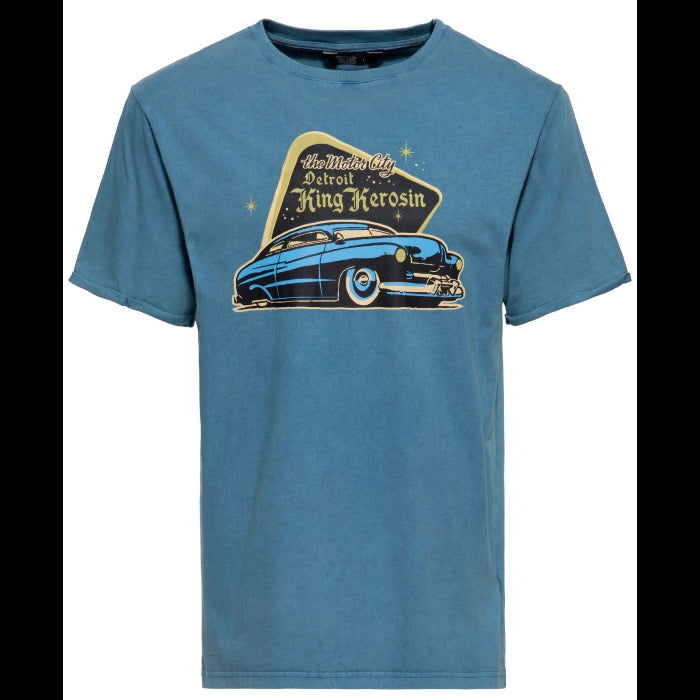 King-Kerosin-HERREN OILWASHED T-SHIRT DETROIT GREASER-MoFa-Lounge-Kuenzelsau-Hohenlohe-Baden-Wuerttemberg