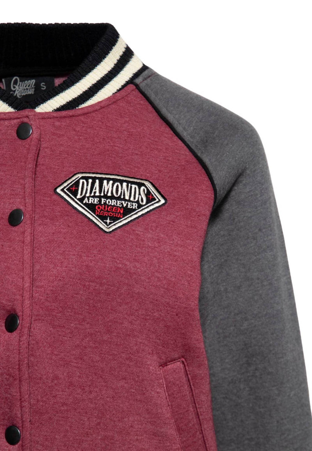 Queen King Damen College Sweat Jacket Diamonds MoFa-Lounge-Kuenzelsau-Hohenlohe-Baden-Wuerttemberg 2
