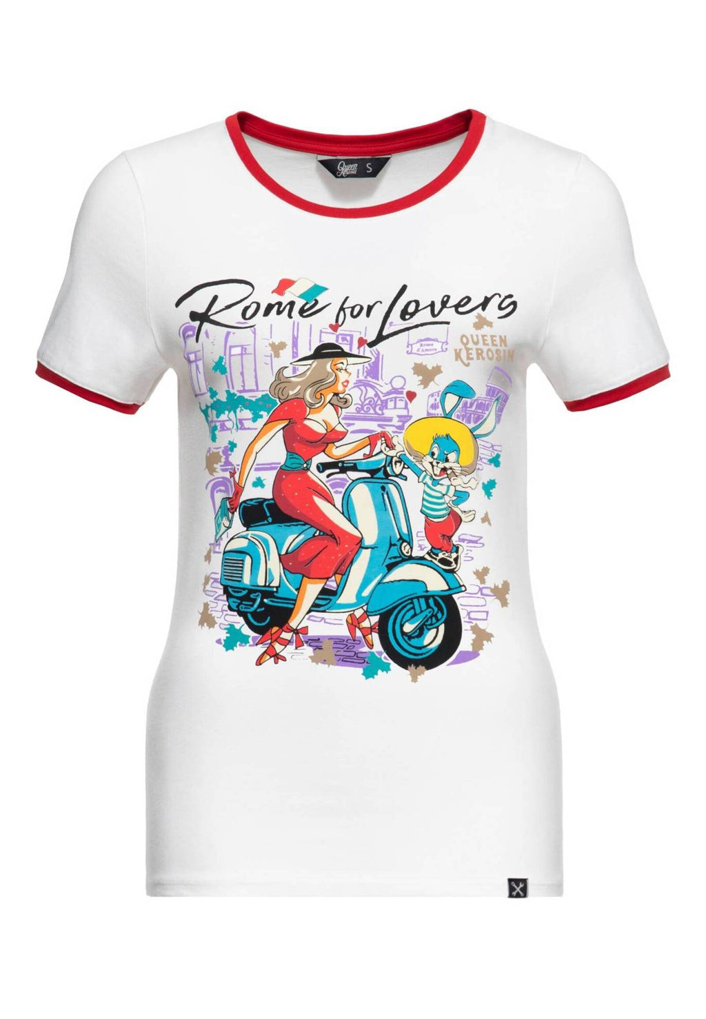 Queen King Damen Print T-Shirt Rome for Lovers MoFa-Lounge-Kuenzelsau-Hohenlohe-Baden-Wuerttemberg