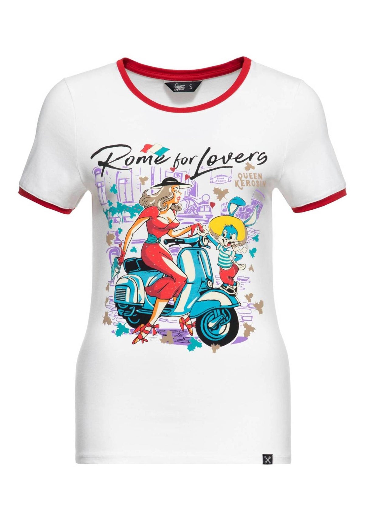 Queen King Damen Print T-Shirt Rome for Lovers MoFa-Lounge-Kuenzelsau-Hohenlohe-Baden-Wuerttemberg