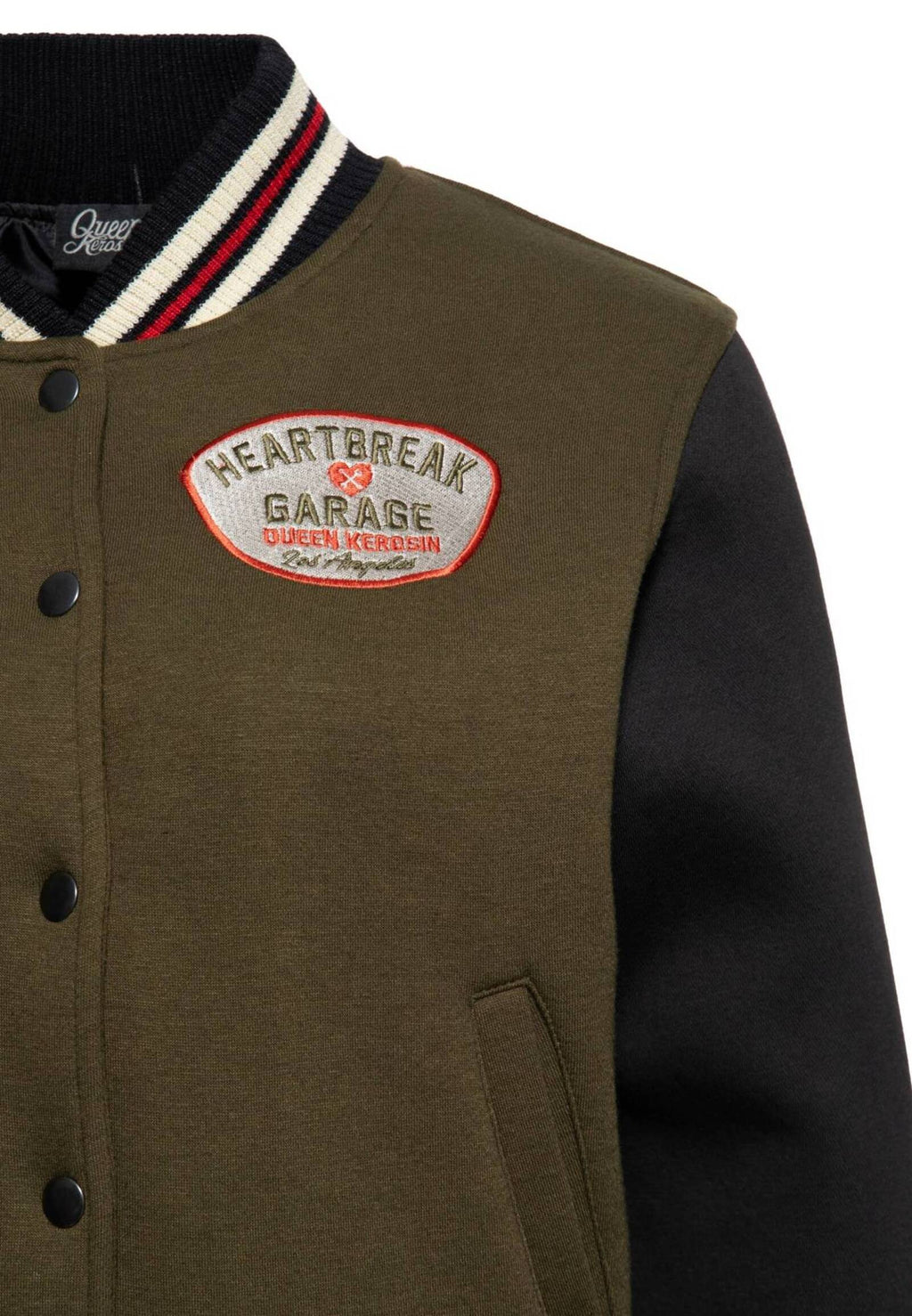 Queen King Damen College Sweat Jacket Heartbreak Garage Smoke Green MoFa-Lounge-Kuenzelsau-Hohenlohe-Baden-Wuerttemberg 2