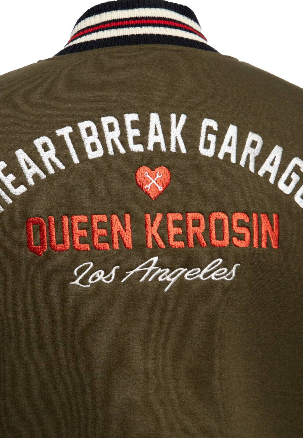 Queen King Damen College Sweat Jacket Heartbreak Garage Smoke Green MoFa-Lounge-Kuenzelsau-Hohenlohe-Baden-Wuerttemberg 4