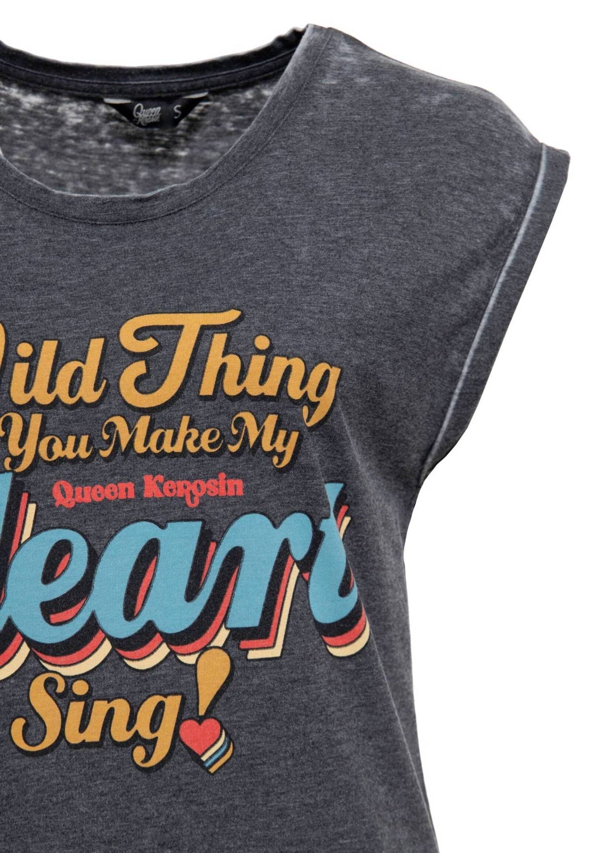 Queen King Damen Enzymwash T-Shirt Wild Thing MoFa-Lounge-Kuenzelsau-Hohenlohe-Baden-Wuerttemberg 2
