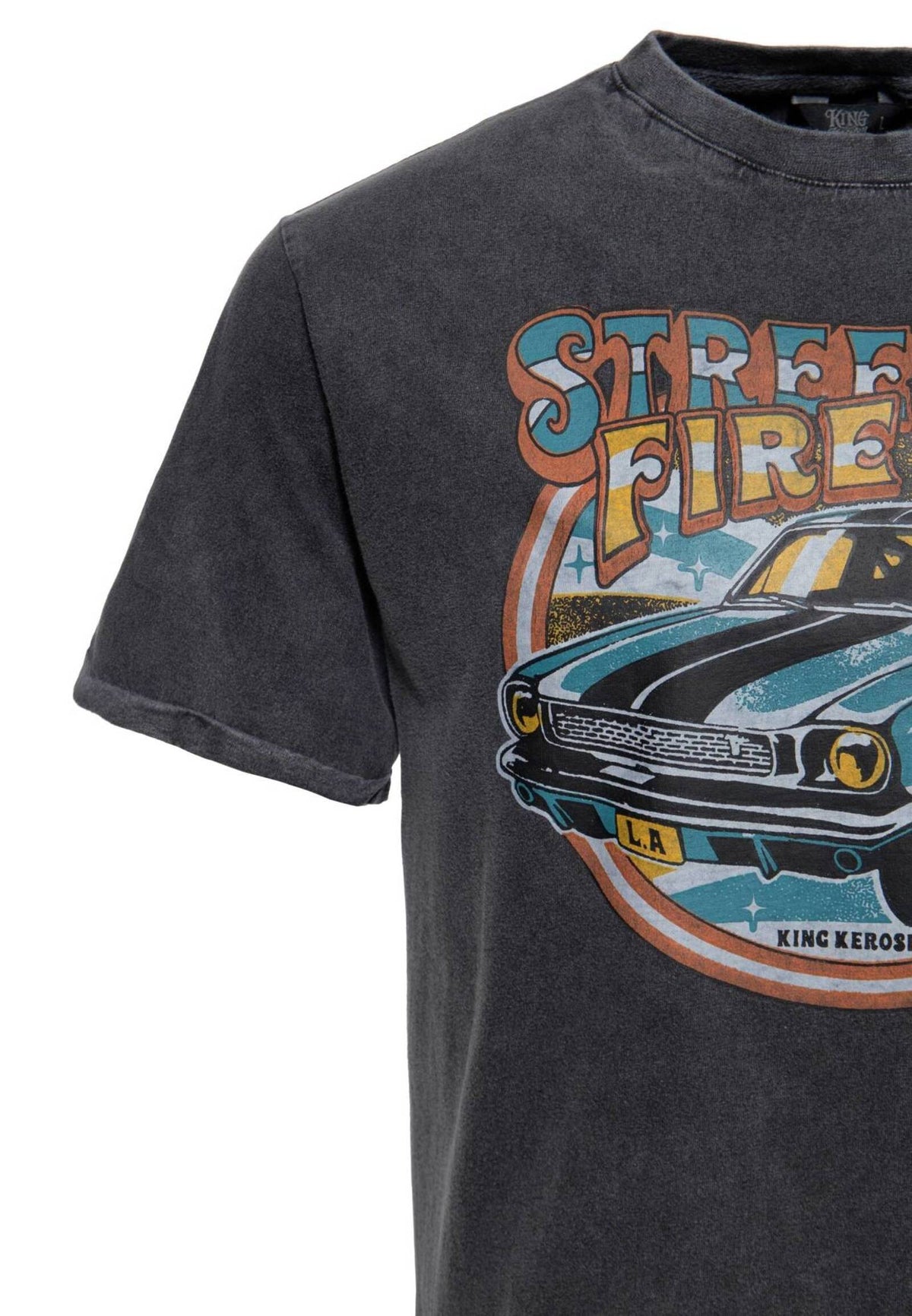 King Kerosin Herren T-Shirt Enzym Acidwash Street Fire-MoFa-Lounge-Kuenzelsau-Hohenlohe-Baden-Wuerttemberg 2