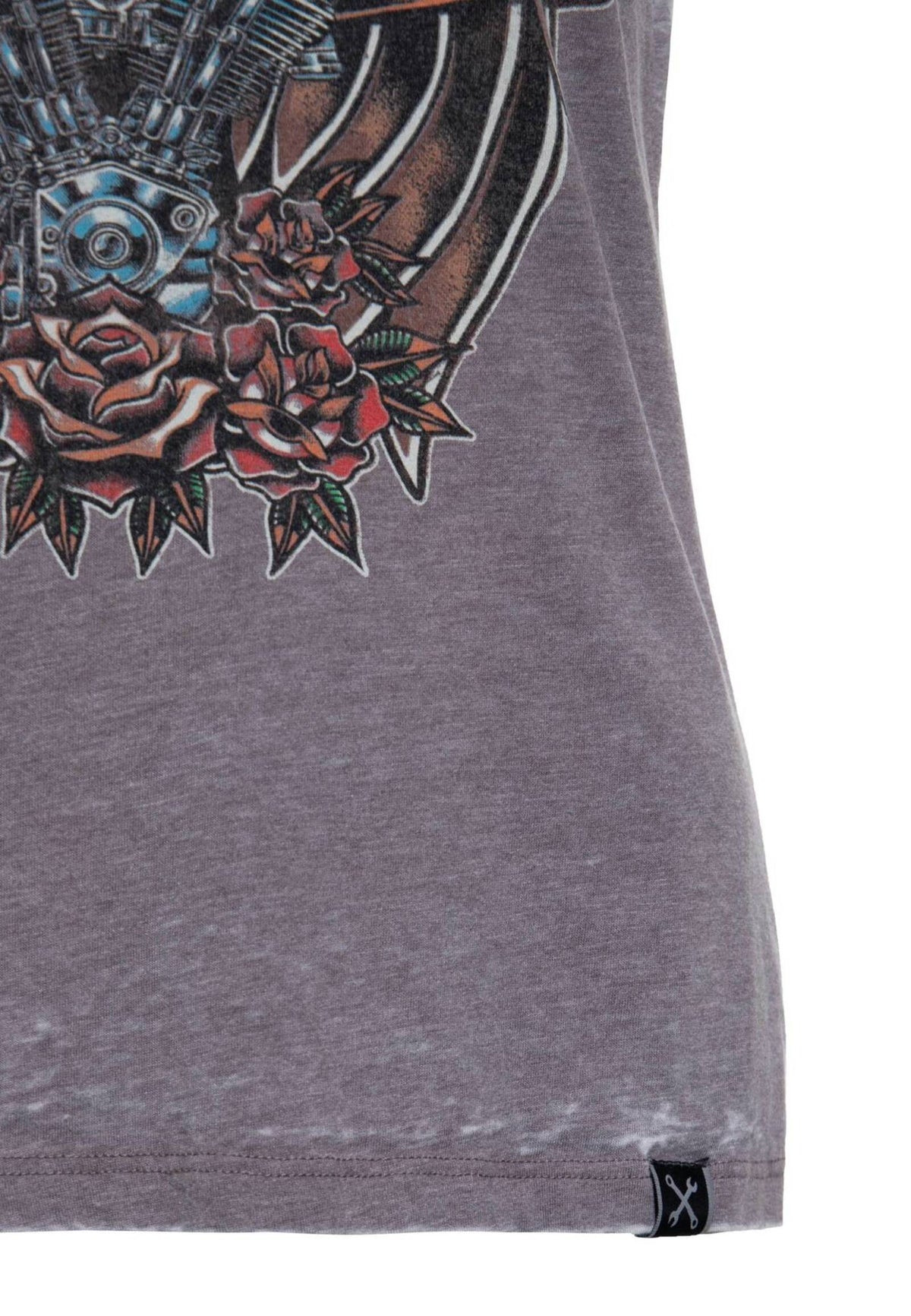 Queen Kerosin Damen T-Shirt Enzymwash Ride in to the Wild MoFa Lounge Künzelsau Hohenlohe Baden Württemberg 4