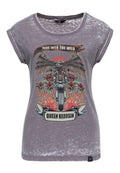 Queen Kerosin Damen T-Shirt Enzymwash Ride in to the Wild MoFa Lounge Künzelsau Hohenlohe Baden Württemberg