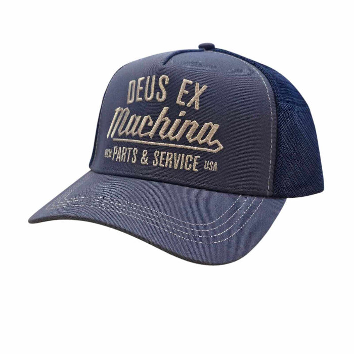 Deus ex Machina Overbite Trucker Mechanic Blue MoFa Lounge Künzelsau Hohenlohe Baden Württemberg (1)
