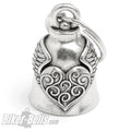 Biker Bell Verziertes Herz mit Flügel Motorrad Glücksbringer Glocke Geschenk für Biker Ladies MoFa Lounge Künzelsau Hohenlohe Baden Württemberg