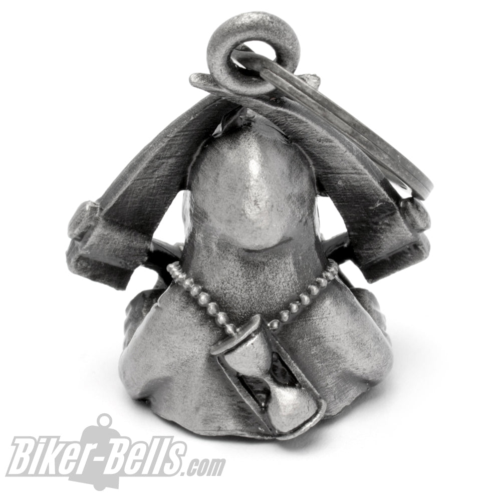 Gremlin Abschreckung 3D Sensenmann Biker-__Bell Reaper Sam Cro Motorrad-__Glocke MoFa Lounge Künzelsau Hohenlohe Baden Württemberg 2