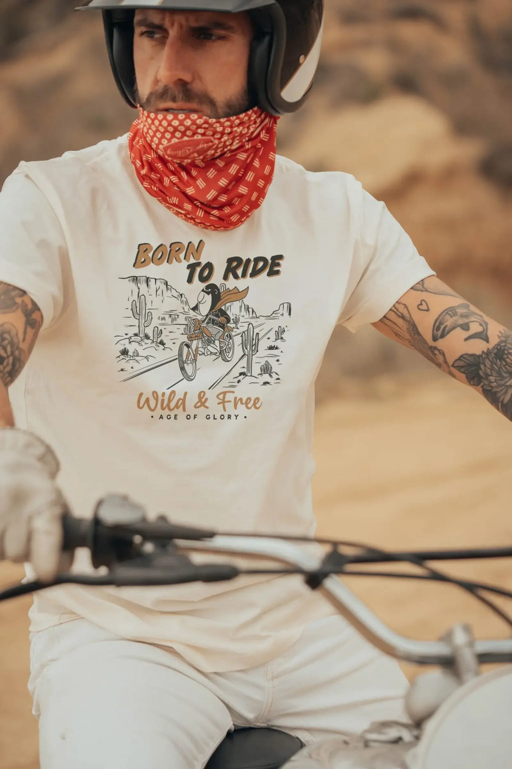 Age of Glory Born To Ride Tee Ecru MoFa Lounge Künzelsau Hohenlohe Baden Württemberg 3