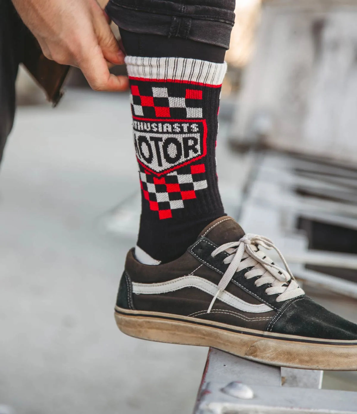 Age of Glory Enthusiasts Socks Black Red Off-White MoFa Lounge Künzelsau Hohenlohe Baden Württemberg 2