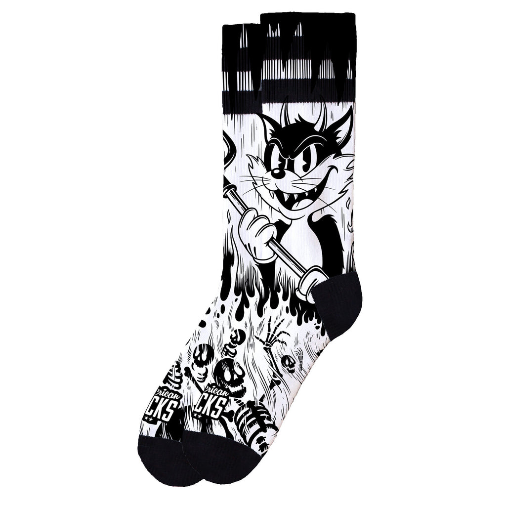 American Socks Evil Cat – Mid High MoFa Lounge Künzelsau Hohenlohe Baden Württemberg 1