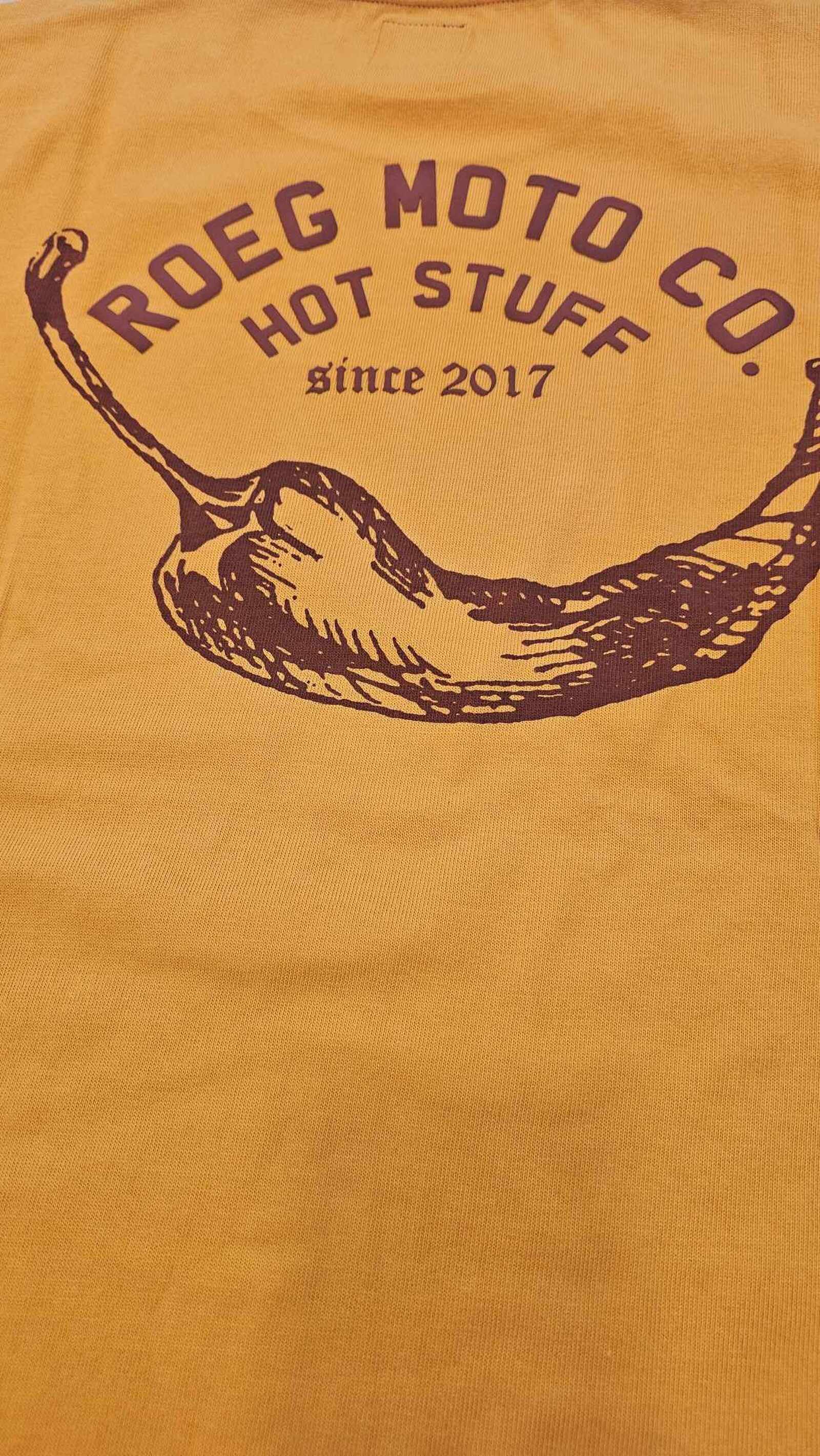 Roeg Roeg Pepper Tshirt ochre Mofa Lounge Künzelsau Hohenlohe Baden Württemberg 3