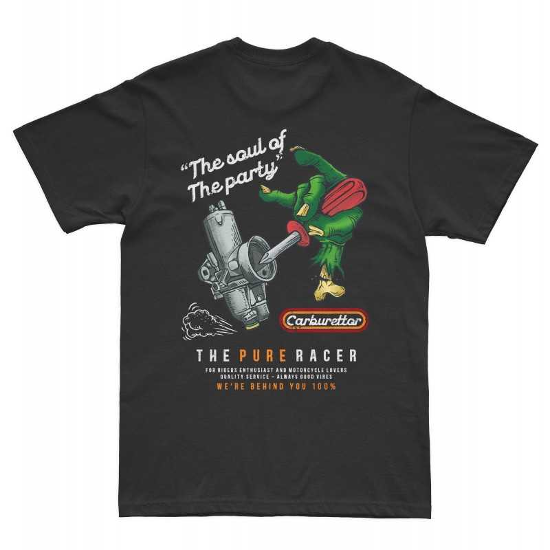 PURERACER CARBURETTOR BLACK T-SHIRT_MoFa Lounge Künzelsau Hohenlohe Baden Württemberg 2