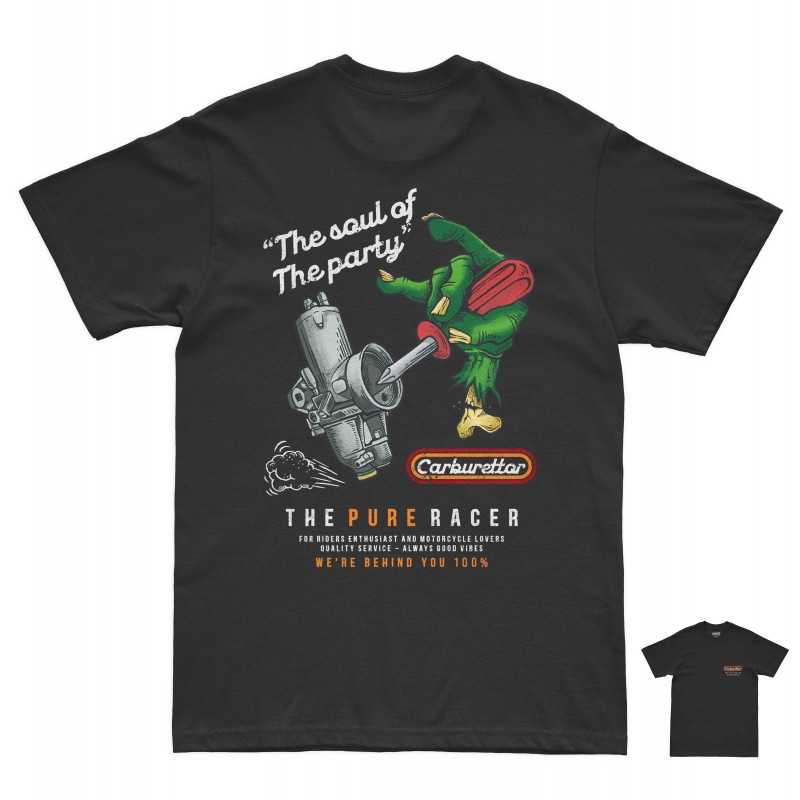 PURERACER CARBURETTOR BLACK T-SHIRT_MoFa Lounge Künzelsau Hohenlohe Baden Württemberg