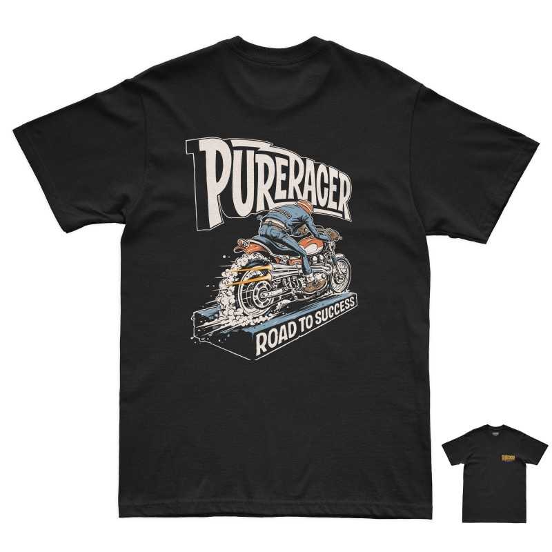 PURERACER ROAD TO SUCCESS BLACK T-SHIRT_MoFa Lounge Künzelsau Hohenlohe Baden Württemberg
