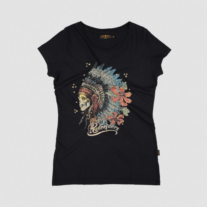 Rude Riders T-Shirt Donna Indian Flower MoFa Lounge Künzelsau Hohenlohe Baden Württemberg