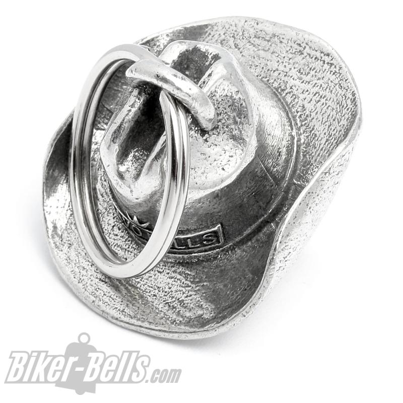 3D Totenkopf Biker-_Bell mit Cowboy-_Hut Schädel Motorrad Glücksbringer Geschenk MoFa Lounge Künzelsau Hohenlohe Baden Württemberg 2
