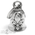 Verzierte Biker-_Bell mit Fleur de Lis Heraldische Lilie Motorradfahrer Geschenk Motorrad Glücksbringer Geschenk MoFa Lounge Künzelsau Hohenlohe Baden Württemberg